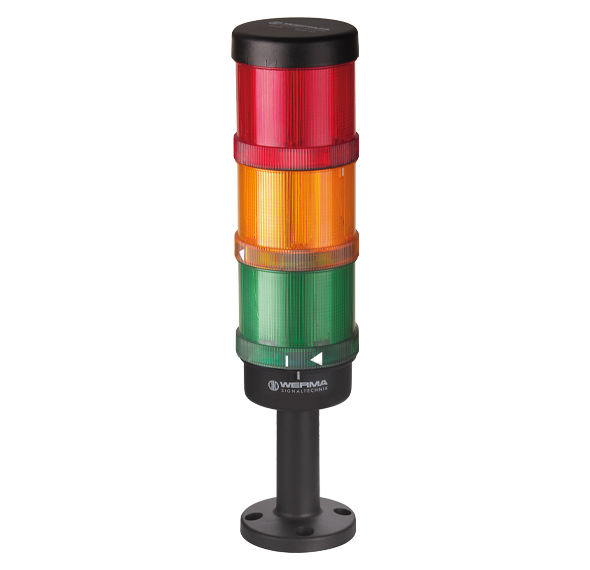 Werma LED Signal Tower KombiSIGN 72, 1 to 5 Tier, with or without Buzzer, IP65, Push-in Terminal Werma - BNR Industrial Automation