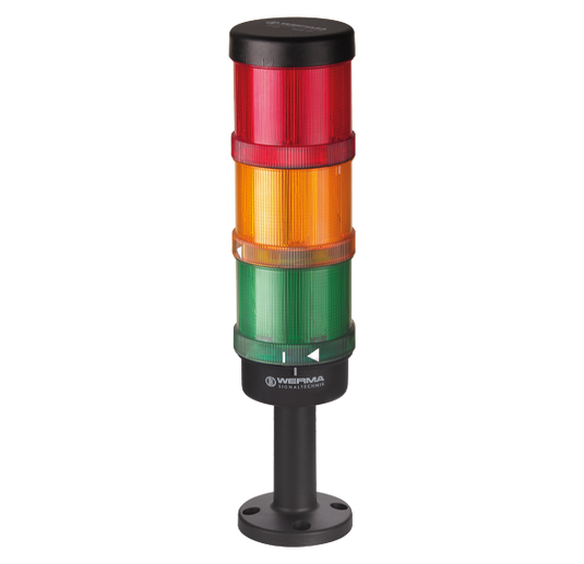 Werma LED Signal Tower KombiSIGN 72, 1 to 5 Tier, with or without Buzzer, IP65, Push-in Terminal Werma - BNR Industrial Automation