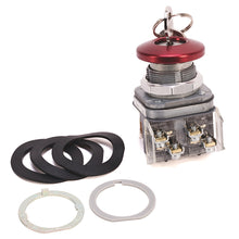 Allen-Bradley 30mm Keyed Cylinder Lock Push Button Mushroom - 800T-E24M6A Allen-Bradley - BNR Industrial Automation