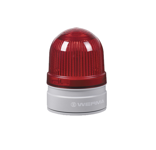 Werma D Series D62 Permanent/Flashing LED Beacon/Sounder 24VDC, 85dB Beacon Werma Red - BNR Industrial Automation