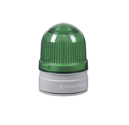 Werma D Series D62 Permanent/Flashing LED Beacon 24VDC Beacon Werma Green - BNR Industrial Automation