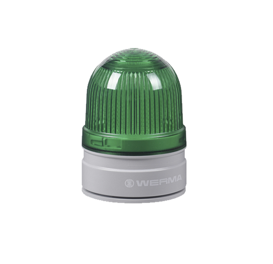 Werma D Series D62 Permanent/Flashing LED Beacon 24VDC Beacon Werma Green - BNR Industrial Automation