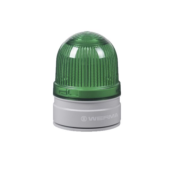 Werma D Series D62 Permanent/Flashing LED Beacon 24VDC Beacon Werma Green - BNR Industrial Automation