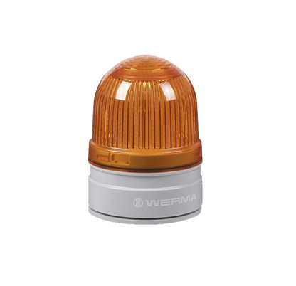 Werma D Series D62 Permanent/Flashing LED Beacon 24VDC Beacon Werma Yellow - BNR Industrial Automation