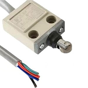 OMRON Enclosed Switch, Sealed roller plunger, 5 A at 250 VAC/ 4 A at 30 VDC, VCTF Oil-Resistant Cable, 3m - D4C-1232 OMRON - BNR Industrial Automation