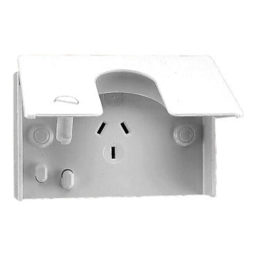 CLIPSAL Standard Series Automatic Single Socket Outlet - 10PL-WE
