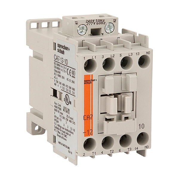 S+S CA7 Contactor 5.5kW 3Pole 415VAC Coil 1NO Contact Auxiliary - CA7-12-10-415VAC Sprecher + Schuh - BNR Industrial Automation