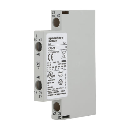 S+S CA7 Auxiliary Contact with 2NC Contact Side Mount - CA7-PA-02 Sprecher + Schuh - BNR Industrial Automation