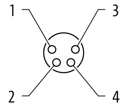 Murrelektronik 7000-08501-0000000 M8 Female Field-Wireable Connector (4-Pole, Straight)