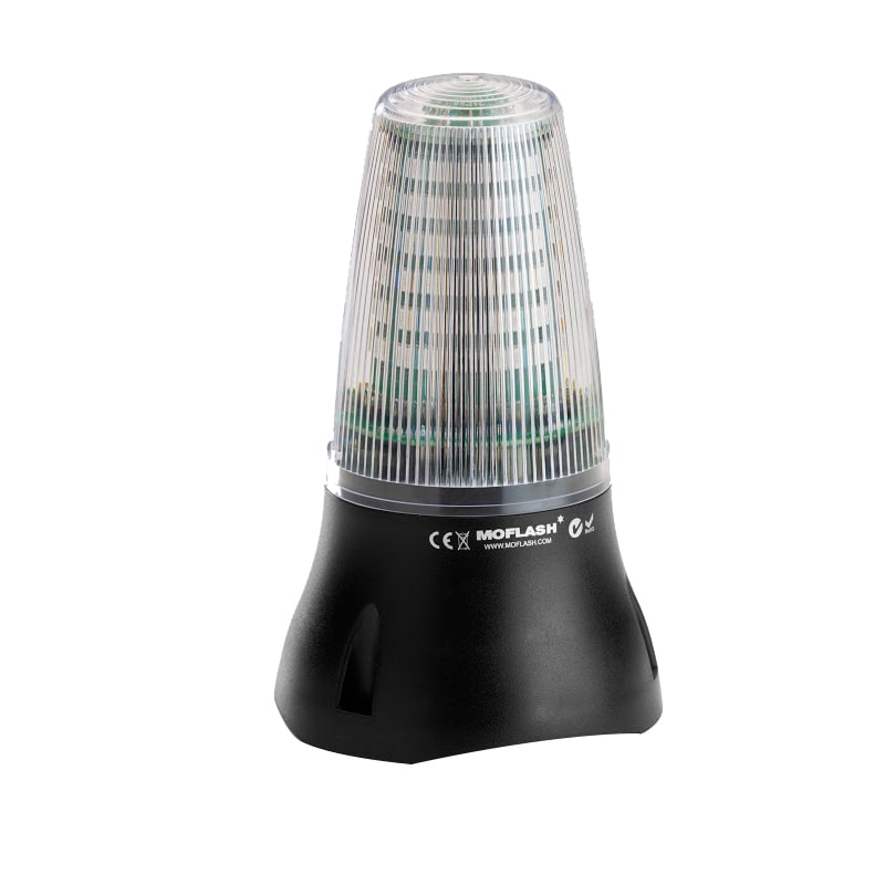 MOFLASH LEDA125 Tri Colour LED Beacons with Buzzer Beacons MOFLASH - BNR Industrial Automation