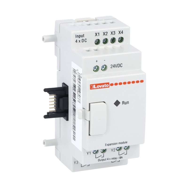 Lovato Lovato Micro PLCs, Expansion Module, Auxiliary Supply Voltage 24VDC - LRE08RD024 - BNR Industrial