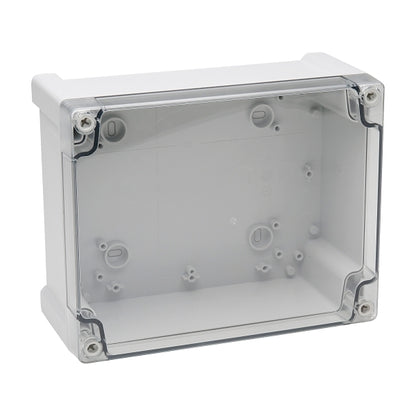 NHP NLINE Terminal Box Plastic, IP65, H240 x W191 x D107mm, Grey & Transparent Cover Enclosures NHP Transparent Cover - BNR Industrial Automation