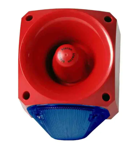 Klaxon Nexus 105 Sounder/Beacon - Xenon or LED Beacon - 113dB (max); 105dB (typical) Sounder/Beacon Klaxon 10-60VDC Blue Xenon - BNR Industrial Automation