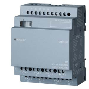 Siemens LOGO! DM16 24R expansion module 6ED1055-1NB10-0BA2, 8 digital inputs and 8 relay outputs, 24V DC, DIN rail mounted