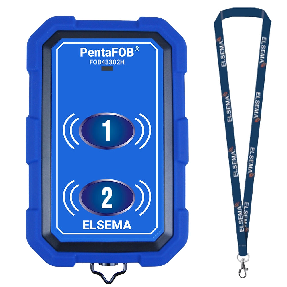Elsema FOB43302H - 2 Button PentaFOB Handheld Waterproof Remote Control