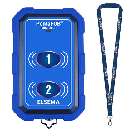 Elsema FOB43302H - 2 Button PentaFOB Handheld Waterproof Remote Control