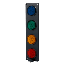 Qlight SSL400M 4 Aspect 92mm Surface Mount IP68 Metal Body LED Traffic Light Traffic Light Qlight - BNR Industrial Automation
