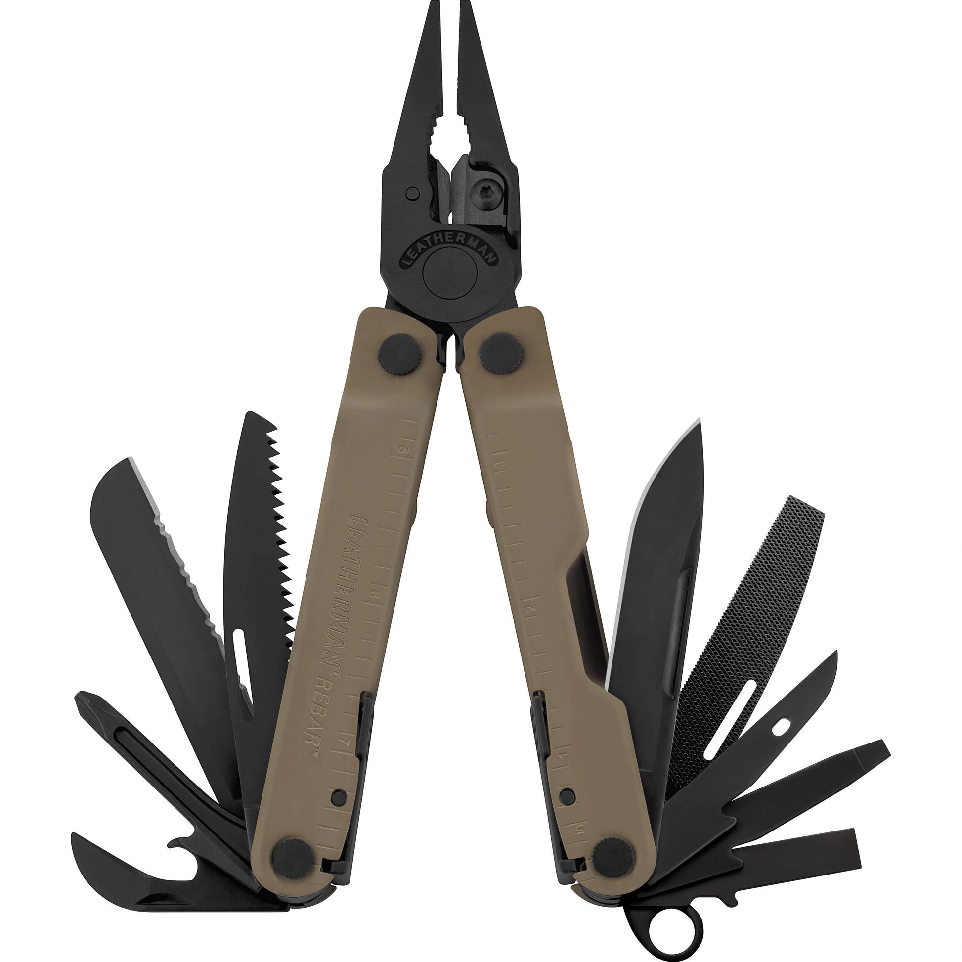 Leatherman Rebar Multi-Tool with Black Nylon Sheath Multitool Leatherman Rebar Coyote Tan - Nylon Sheath - BNR Industrial Automation