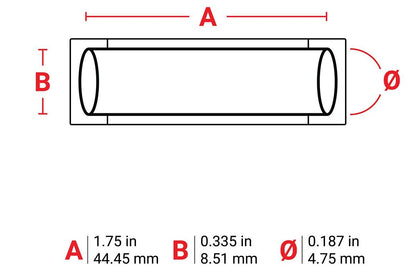 BRADY PermaSleeve Heat Shrink Wire and Cable Labels -44.45mm (W) x 8.51mm (H), for M6 & M7 Printers - 174443 Cable Accessories BRADY - BNR Industrial Automation
