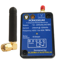 Elsema PCR43301RE 1-Channel 433MHz Penta Series Receiver with Relay Output Remote Control Receivers Elsema - BNR Industrial Automation