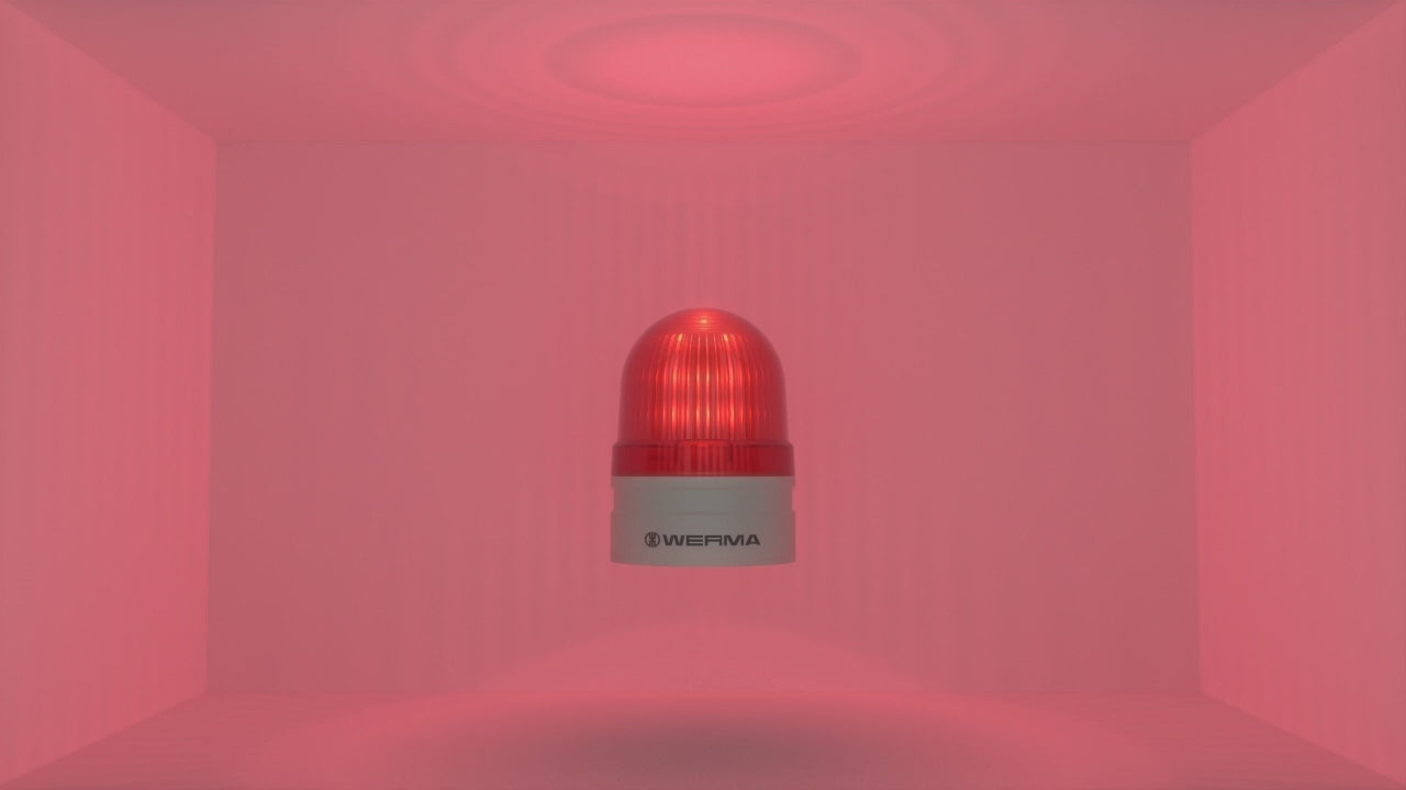 Werma EvoSIGNAL Series Mini TwinLIGHT Permanent/Flashing LED Beacon 12VAC/DC, 24VAC/DC or 115-230VAC Beacon Werma - BNR Industrial Automation