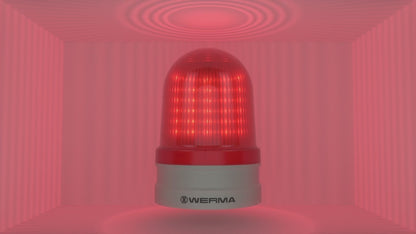 Werma EvoSIGNAL Series Maxi TwinLIGHT Permanent/Flashing LED Beacon 12/24VAC/DC or 115-230VAC Beacon Werma - BNR Industrial Automation