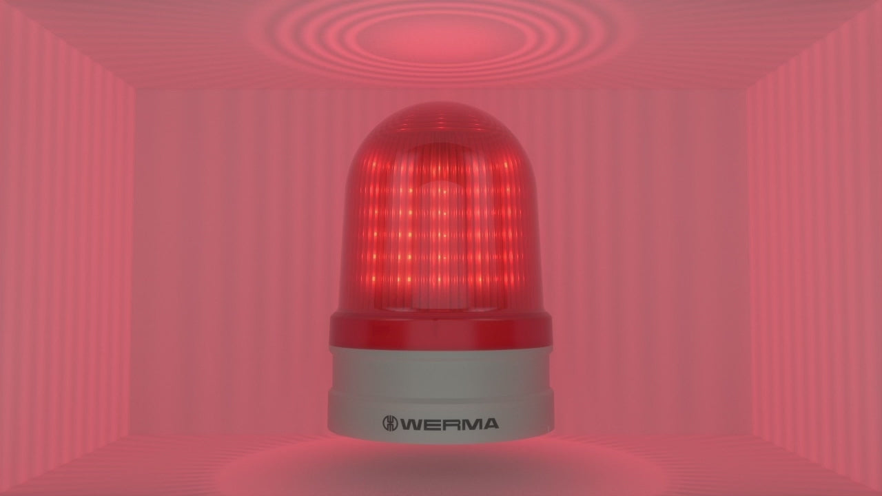 Werma EvoSIGNAL Series Maxi TwinLIGHT Permanent/Flashing LED Beacon 12/24VAC/DC or 115-230VAC Beacon Werma - BNR Industrial Automation