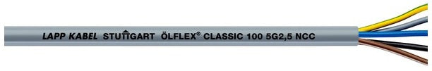 LAPP KABEL LAPP KABEL ÖLFLEX® CLASSIC 100 450/750V Colour-Coded Oil Resistant PVC Control Cable - BNR Industrial