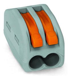 WAGO 222 Series Classic Splicing Connector Terminal Block with Operating Levers 0.14 - 2.5mm² Cable Accessories WAGO 2-Conductor (50 Pack) - BNR Industrial Automation