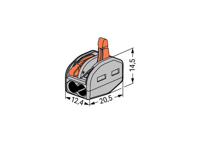 WAGO 222 Series Classic Splicing Connector Terminal Block with Operating Levers 0.14 - 2.5mm² Cable Accessories WAGO - BNR Industrial Automation