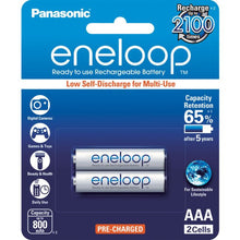 PANASONIC Eneloop 2-Pack AAA Rechargeable Batteries Batteries Panasonic - BNR Industrial Automation