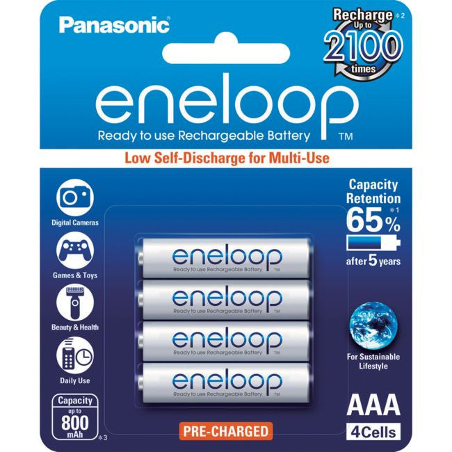 Panasonic PANASONIC Eneloop 4-Pack AAA Rechargeable Batteries - BNR Industrial