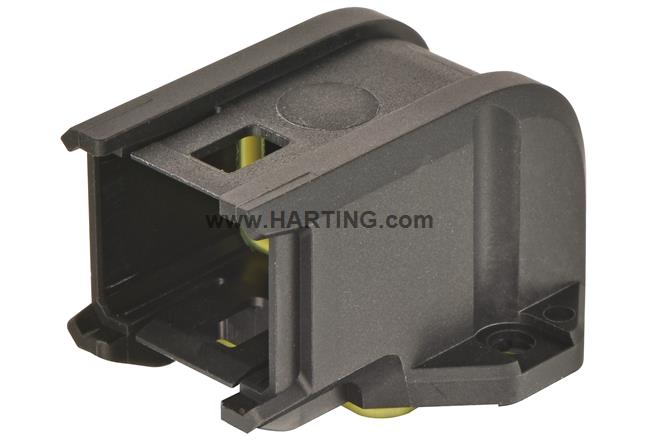 HARTING Han® 1A Bulkhead Mounted Housing - Straight or Angled HARTING Angled - BNR Industrial Automation
