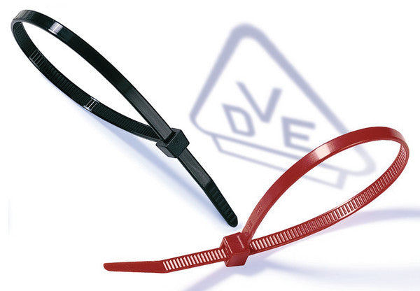 HellermannTyton UV-Resistant Cable Ties - 100pk - T Series in PA66W BLACK Cable Accessories HellermannTyton - BNR Industrial Automation