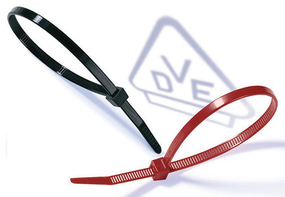 HellermannTyton UV-Resistant Cable Ties - 100pk - T Series in PA66W BLACK Cable Accessories HellermannTyton - BNR Industrial Automation