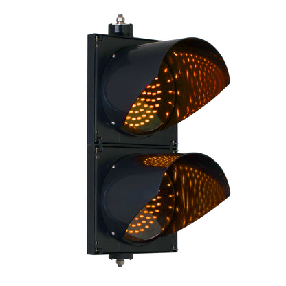 BNR 2 Aspect 200mm Wig-Wag LED Traffic Lights 12-24VDC or 110-240VAC Traffic Light BNR 12-24VDC Without Target Board - BNR Industrial Automation