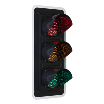 BNR 3 Aspect 200mm LED Traffic Lights 12-24VDC or 85-265VAC - Arrows and Colours Traffic Light BNR 12-24VDC With Target Board - BNR Industrial Automation