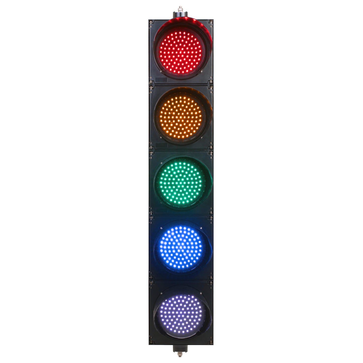 BNR 5 Aspect 200mm LED Traffic Lights 12-24VDC or 85-265VAC - Arrows and Colours Traffic Light BNR - BNR Industrial Automation