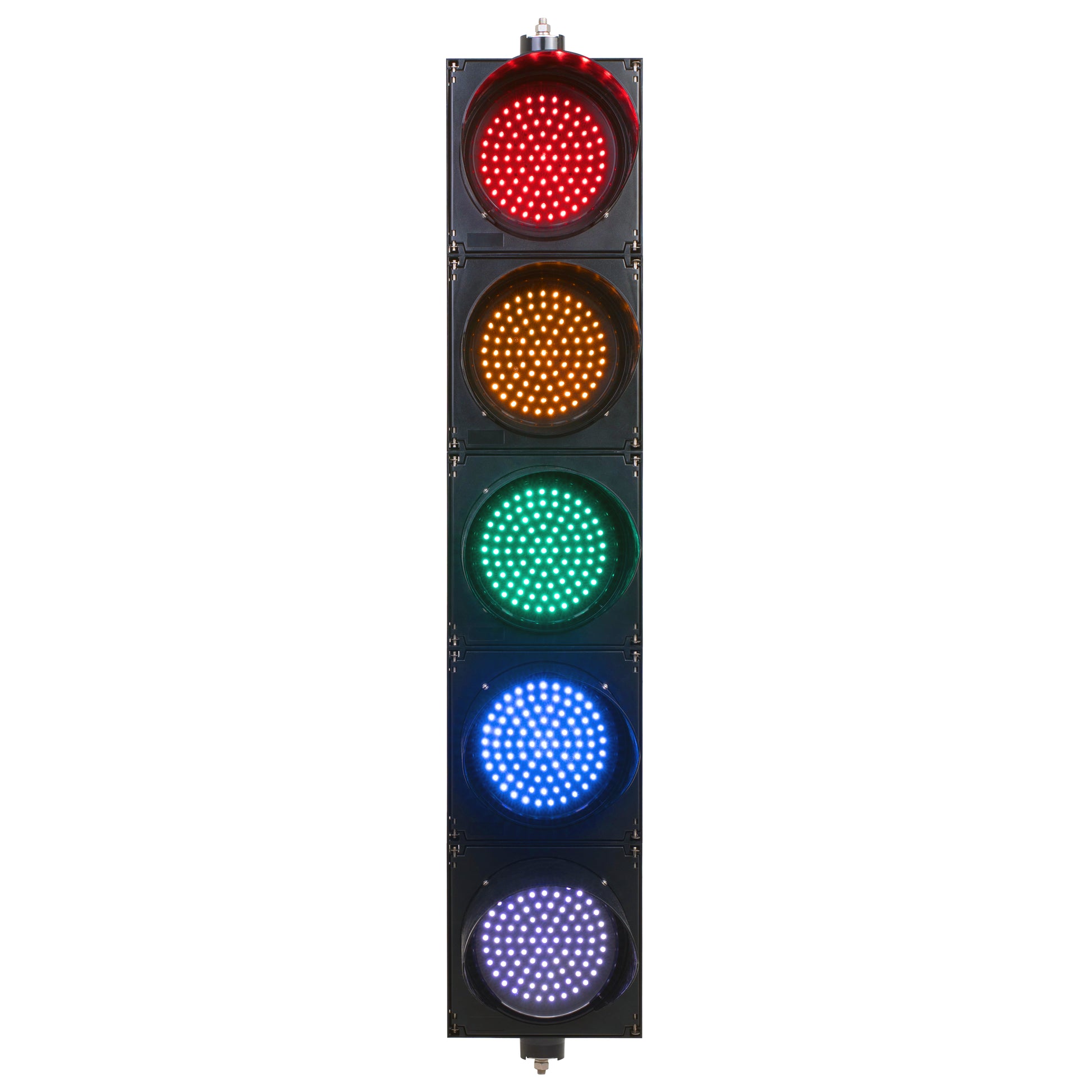 BNR 5 Aspect 200mm LED Traffic Lights 12-24VDC or 85-265VAC - Arrows and Colours Traffic Light BNR - BNR Industrial Automation