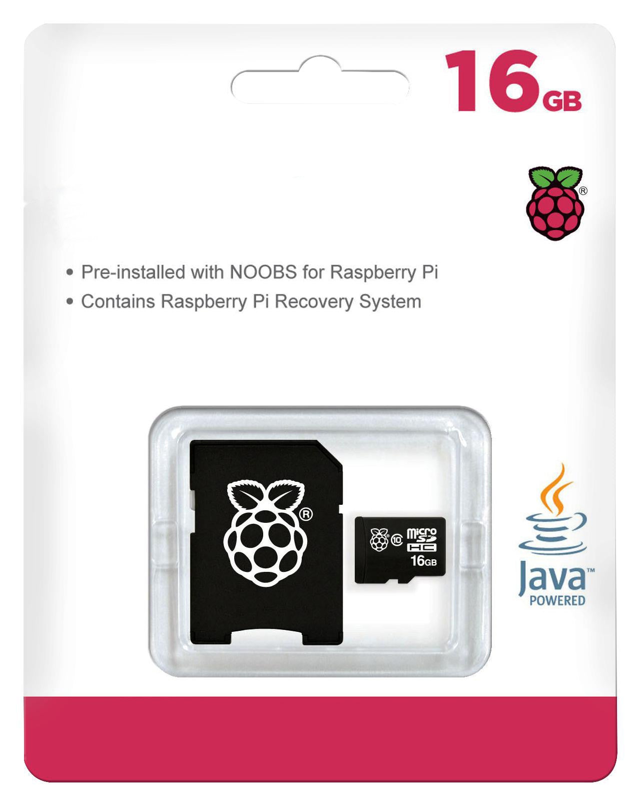 Raspberry 16GB Micro Sd Pre-installed NOOBS for Raspberry Pi Software - BNR Industrial
