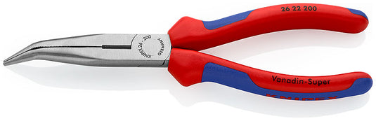 KNIPEX Angled Snipe Nose Side Cutting Pliers 200mm - 26 22 200 Tools KNIPEX - BNR Industrial Automation