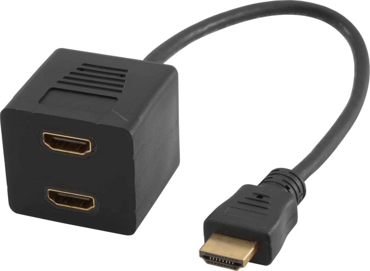 Pro.2 HDMI Plug to 2x Sockets Splitter - 0.3M - BNR Industrial