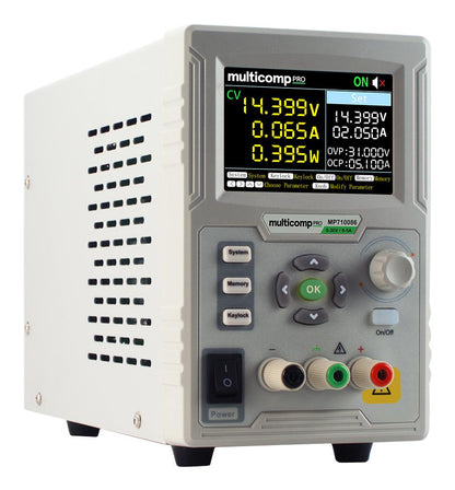 multicomp PRO 71-0086 Bench Top Power Supply, Linear, Adjustable, 1 Output, 0V-30 V, 0A-5A Power Supplies multicomp PRO - BNR Industrial Automation