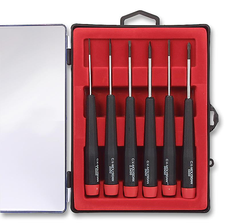 Duratool 6pc Precision Screw Driver Set