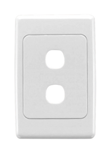 CLIPSAL 2032VH Flush Surround and Grid Plate, 2 Gang, Vertical/Horizontal Mount Mechanisms Clipsal - BNR Industrial Automation