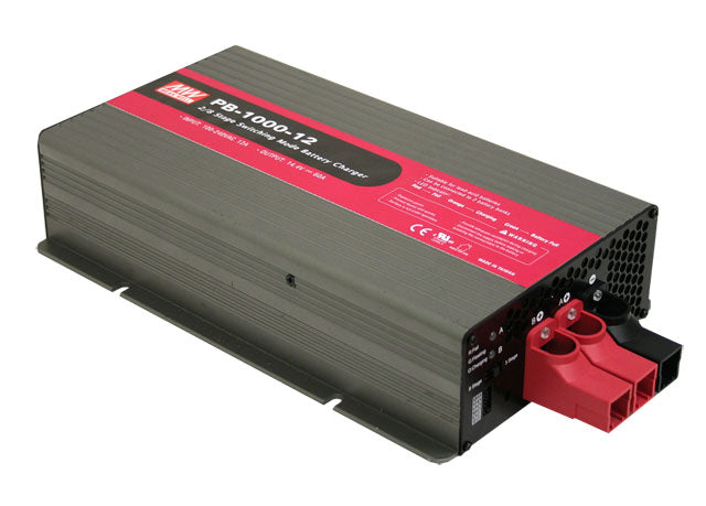 Mean Well MEAN WELL PB-1000 Series 1000W Intelligent Single Output Battery Charger - BNR Industrial