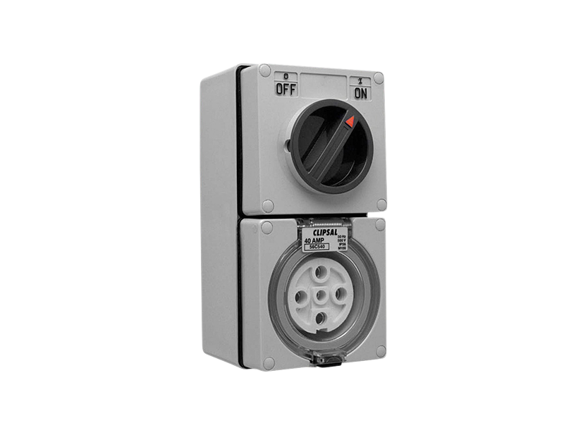CLIPSAL 56C540 5P 40A Switch Socket Outlets Switched Socket Outlet Clipsal - BNR Industrial Automation