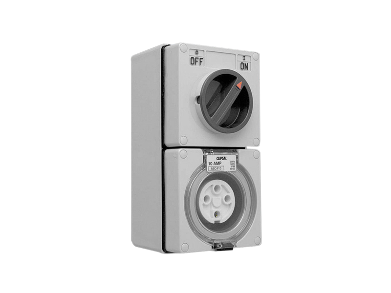 CLIPSAL 56C410 4P 10A Switch Socket Outlets Switched Socket Outlet Clipsal - BNR Industrial Automation