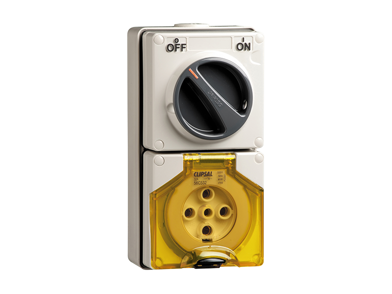 CLIPSAL 56C532 5P 32A Switch Socket Outlets Switched Socket Outlet Clipsal - BNR Industrial Automation