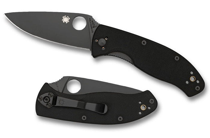 Spyderco Tenacious G-10 Black - Plain Blade Knives Spyderco - BNR Industrial Automation